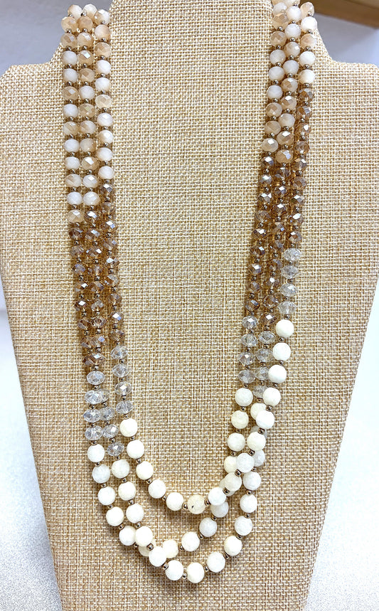 Multi-strand Pearl Beaded Necklace