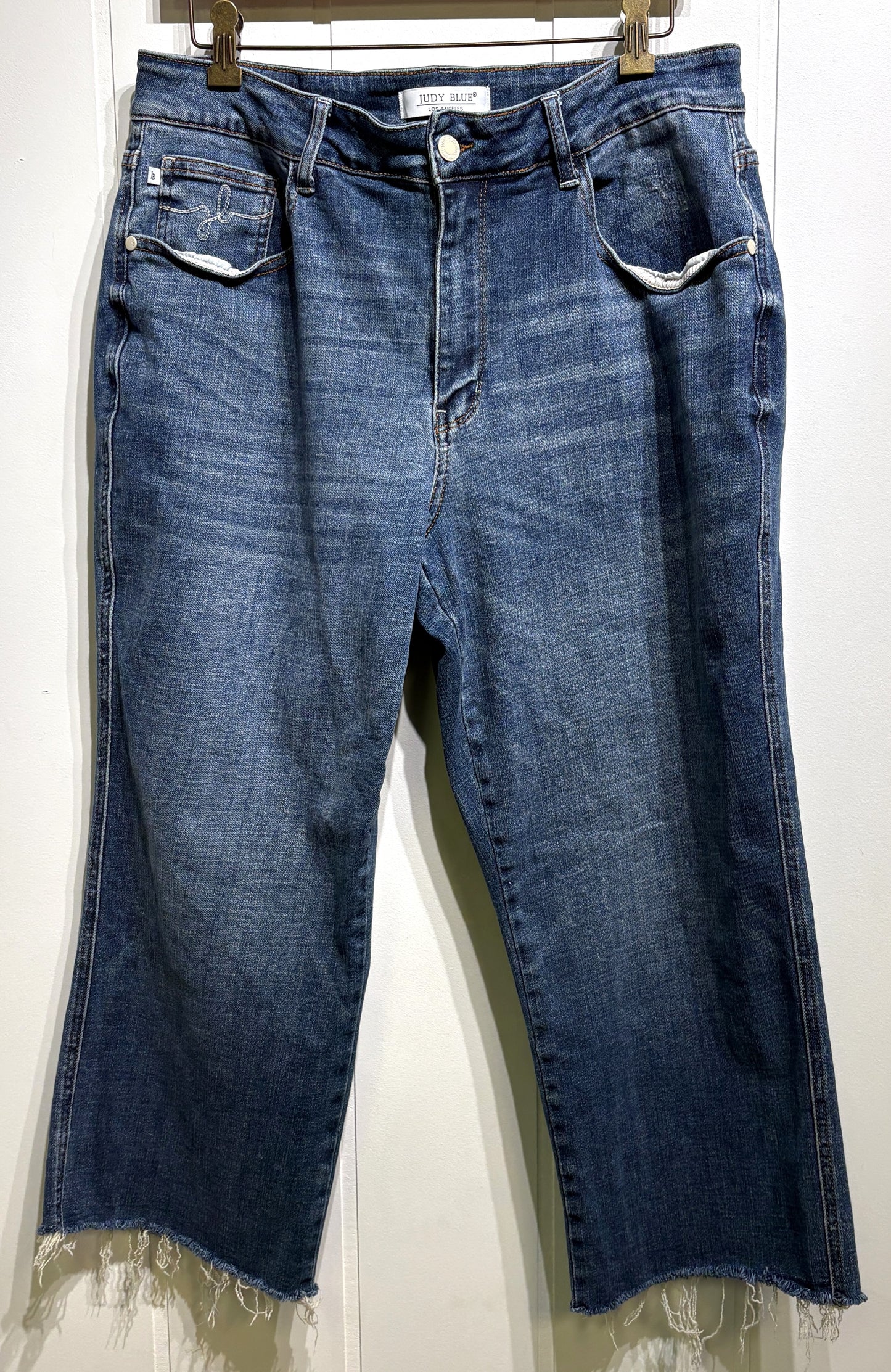 Judy Blue Wide Leg Crop Jeans