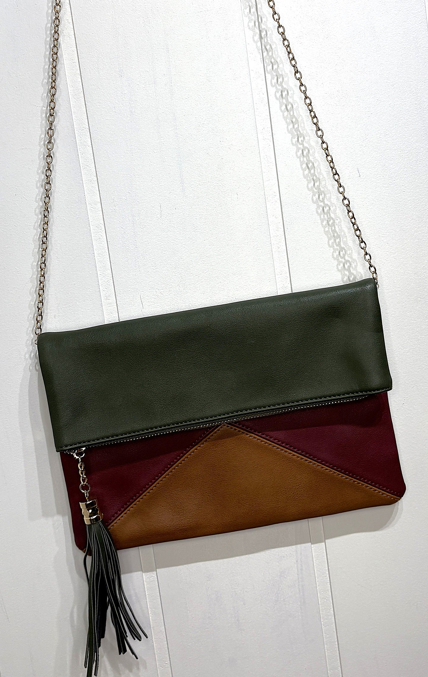 Bam Forever Foldover Purse w/Tassel