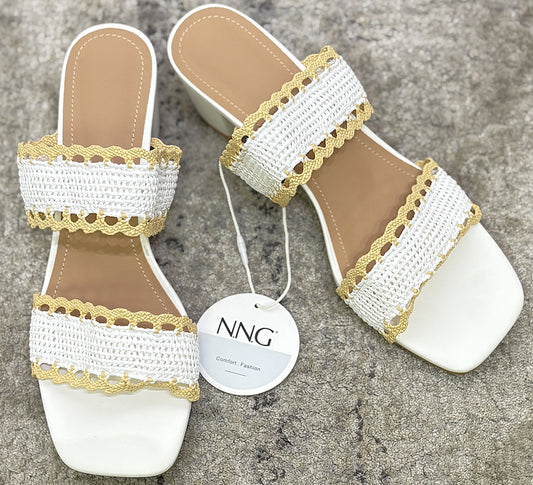 N.N.G Crochet Slip-on Mini Heels