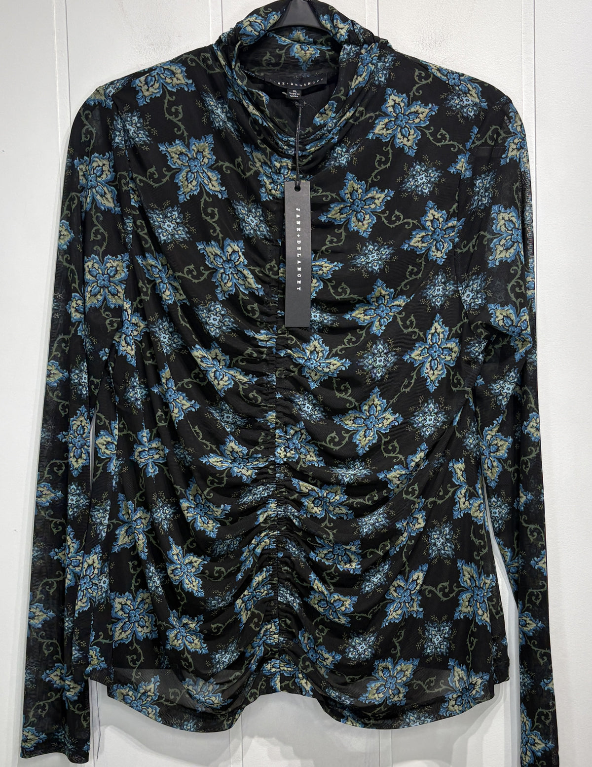 Jane+Delancey Layered Mesh Paisley Top