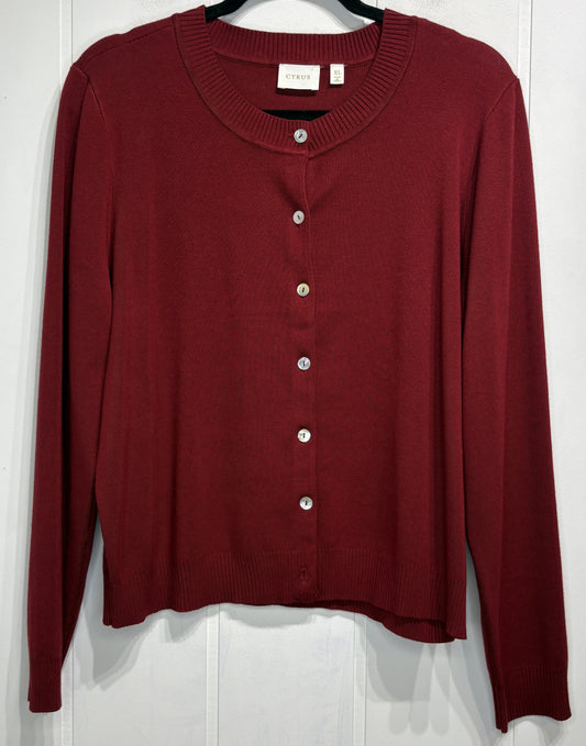 Cyrus Button-Front Cardigan Sweater