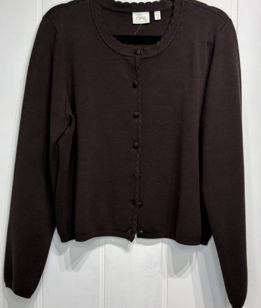 Cyrus Button-Front Cardigan Sweater
