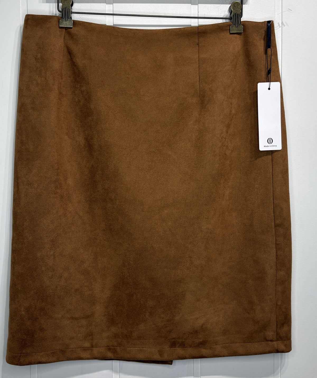Faux Suede Mini Skirt