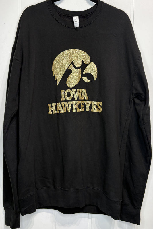 Glittery Iowa Hawkeyes LOGO Sweater