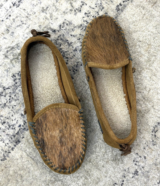 Woolrich Cowhide Fur Moccasins