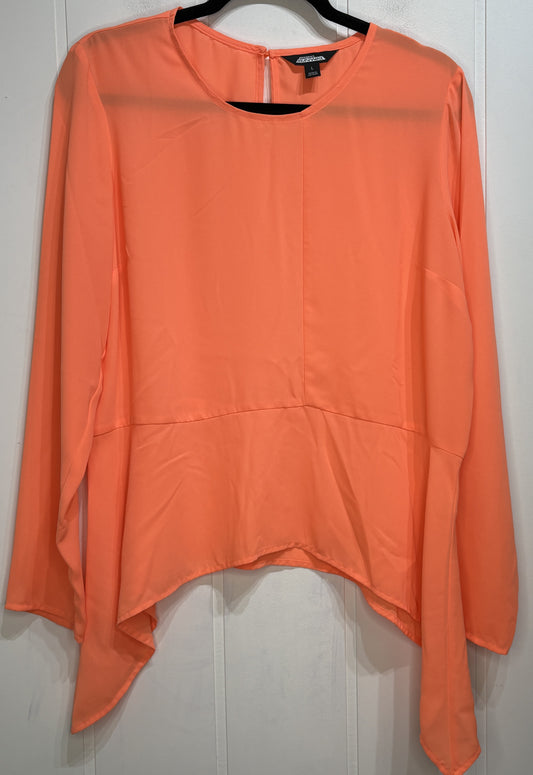 Project Runway Neon Peplum Blouse