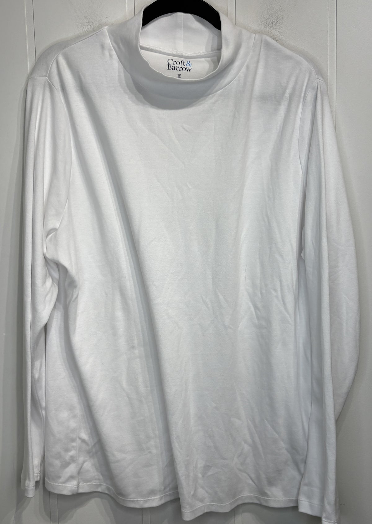 Croft&Barrow Mock-Neck LS Shirt