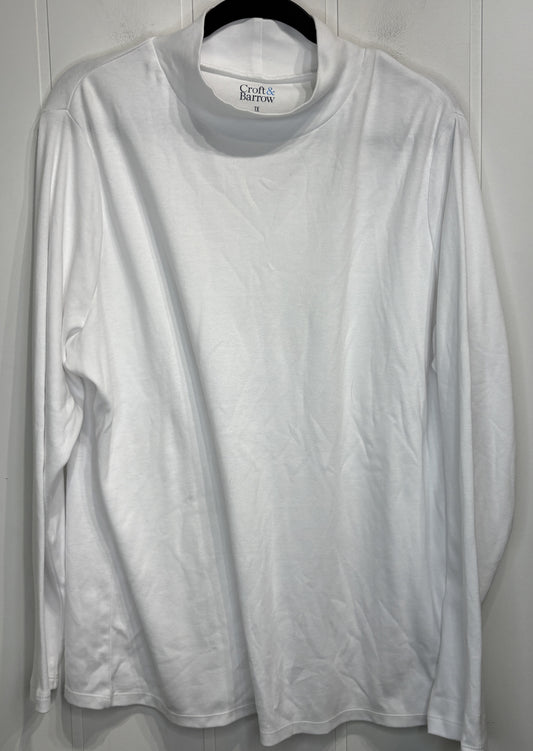 Croft&Barrow Mock-Neck LS Shirt
