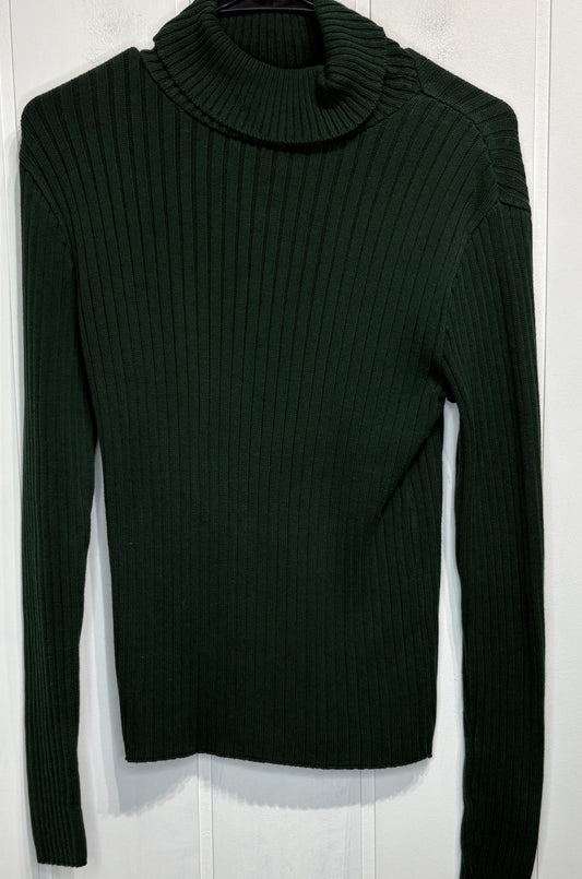 Ribbed LS Turtleneck Sweater