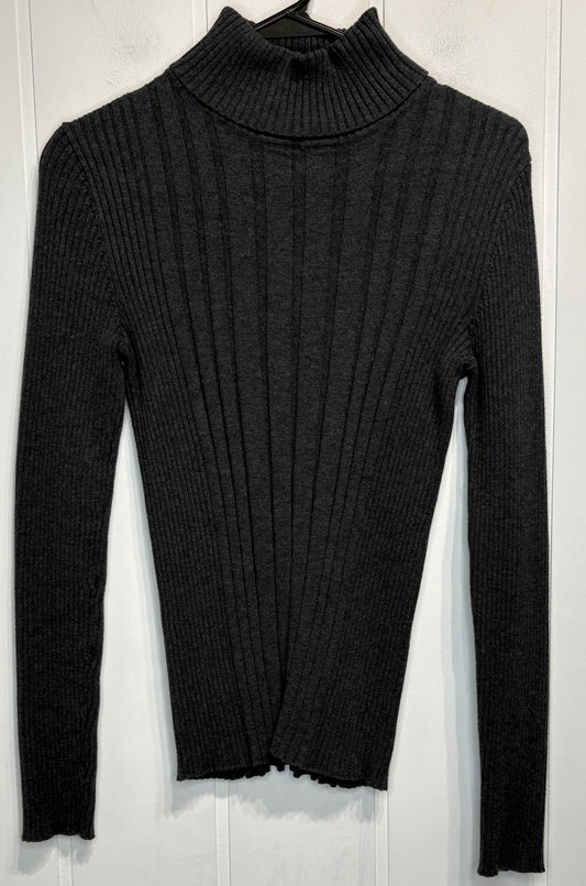 Ribbed LS Turtleneck Sweater