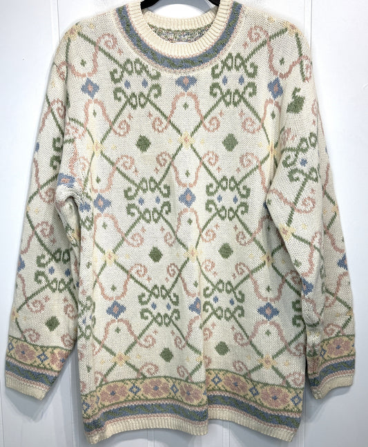 Lands'End Vintage Chunky Knit Sweater