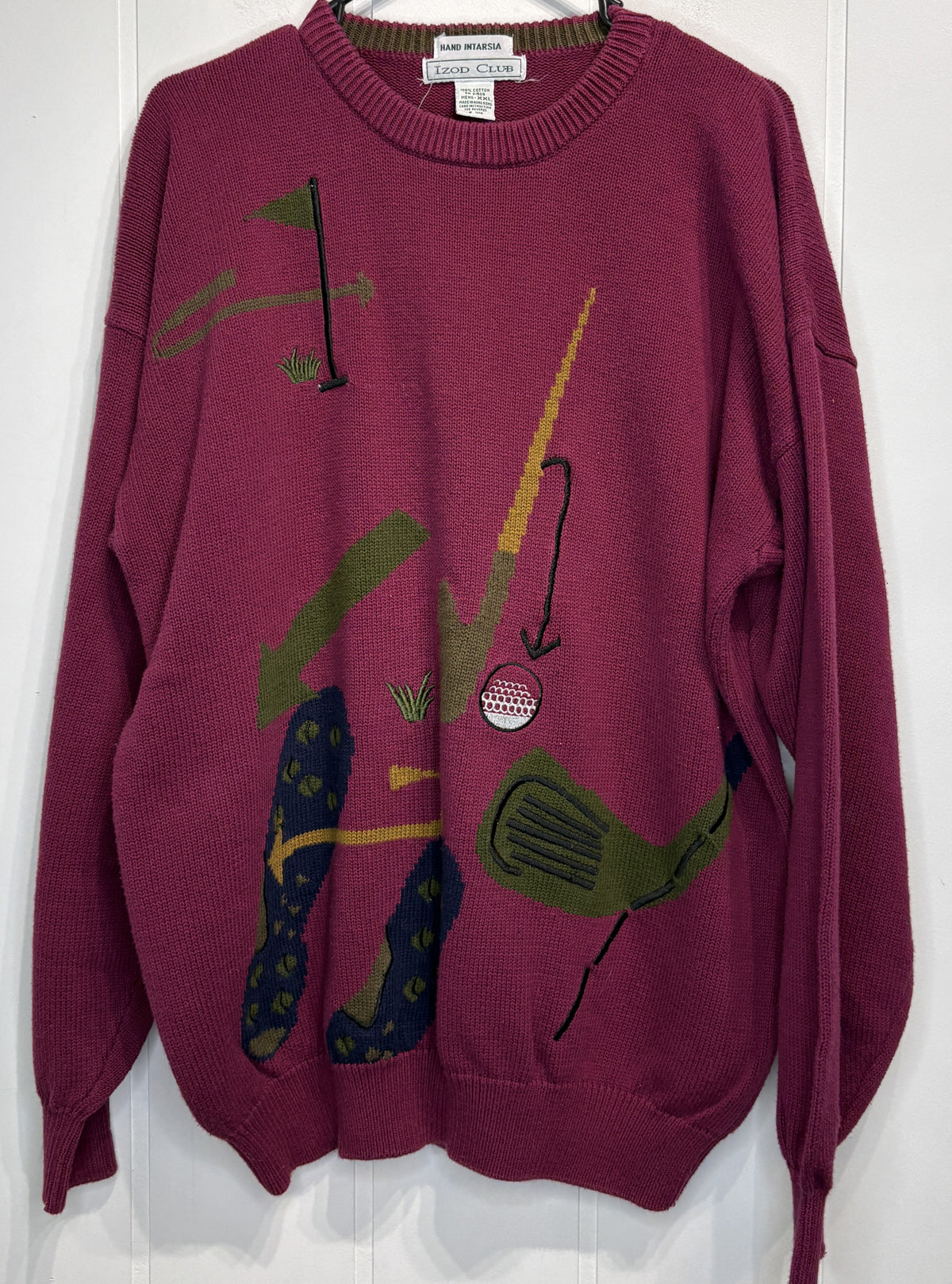 Men's Vintage Izod Golf Print Sweater