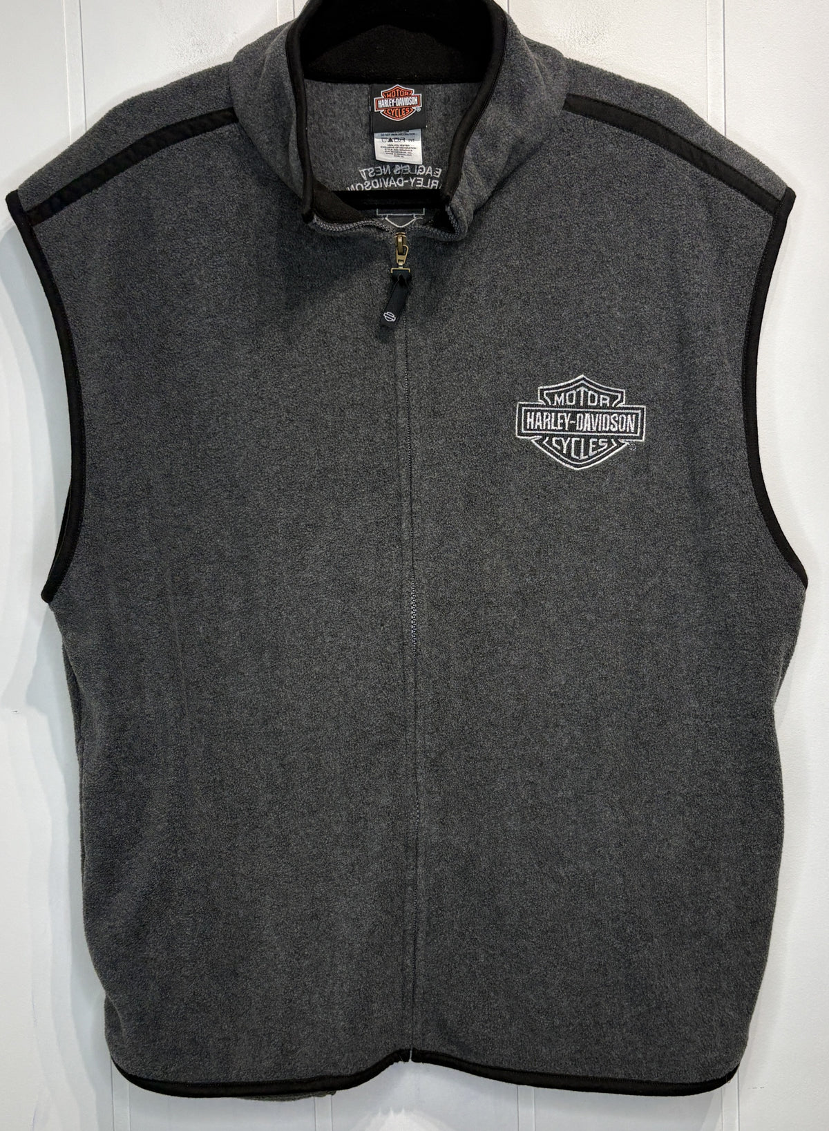 Vintage Harley Davidson Fleece Vest