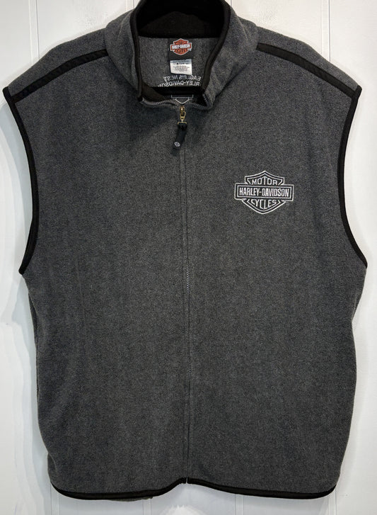 Vintage Harley Davidson Fleece Vest