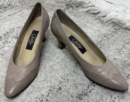 Selby Textured Leather Heels