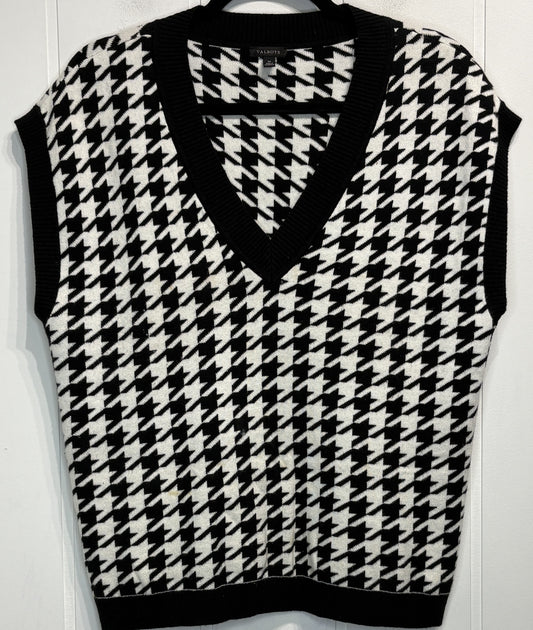 Talbots Houndstooth Sweater Vest