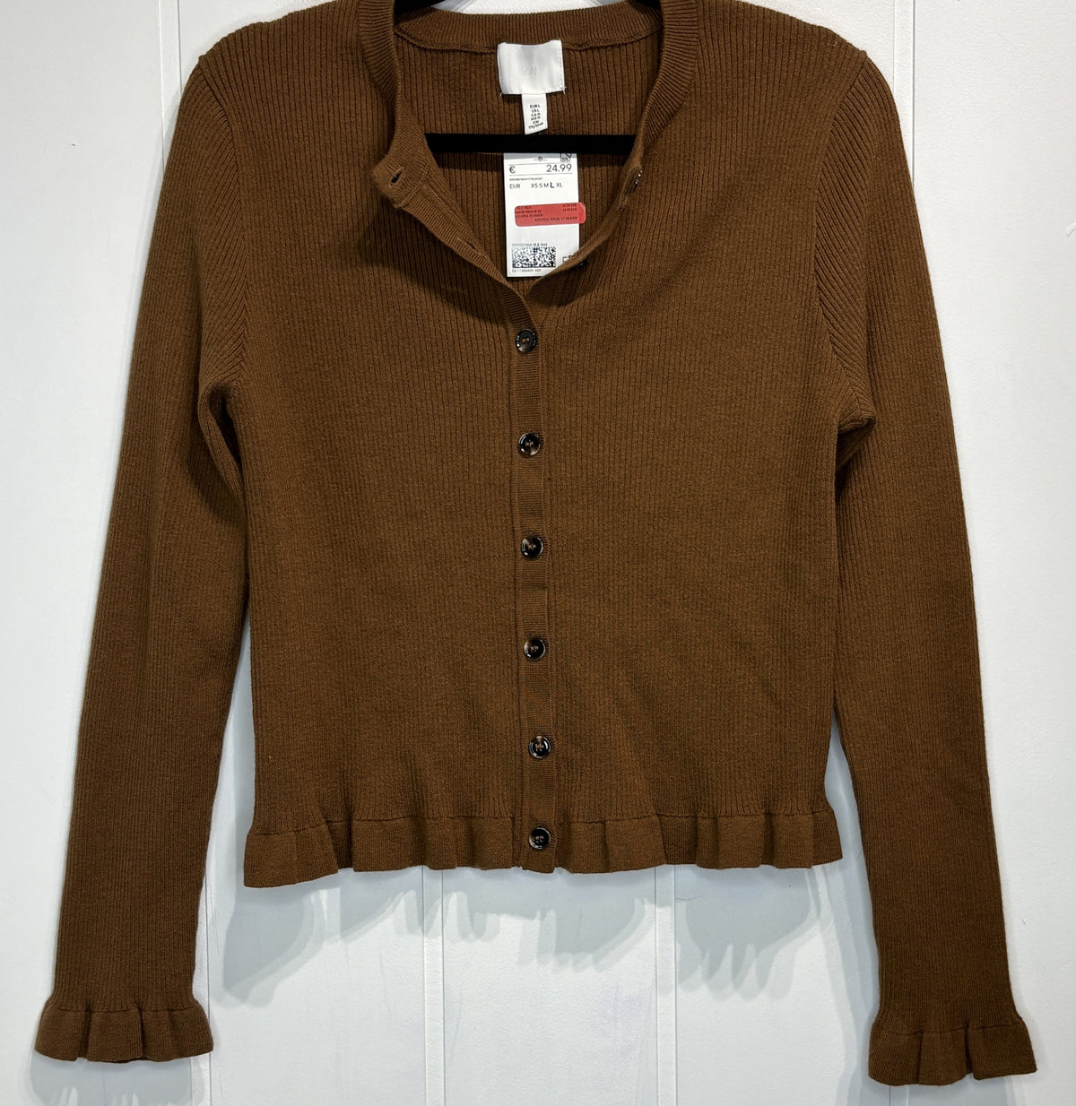 H&M Ruffle Button Sweater