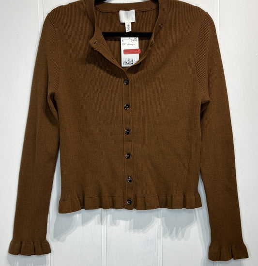 H&M Ruffle Button Sweater
