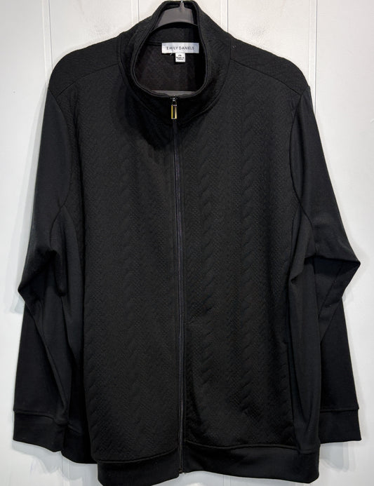 Emily Daniels Cable Knit Full Zip Jacket