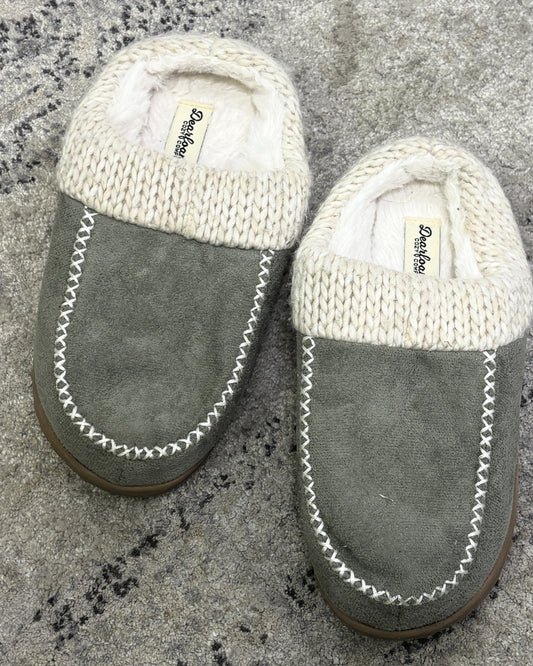 Dear Foams Suede Slippers
