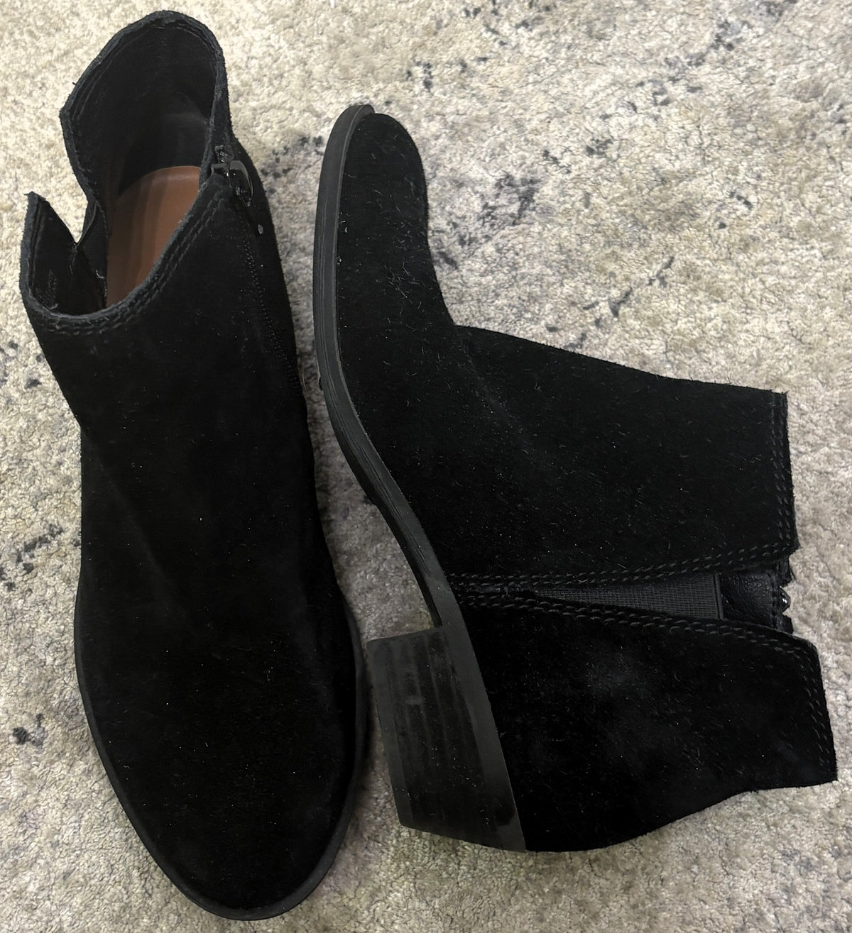 Lucky Brand Suede Zip Bootie