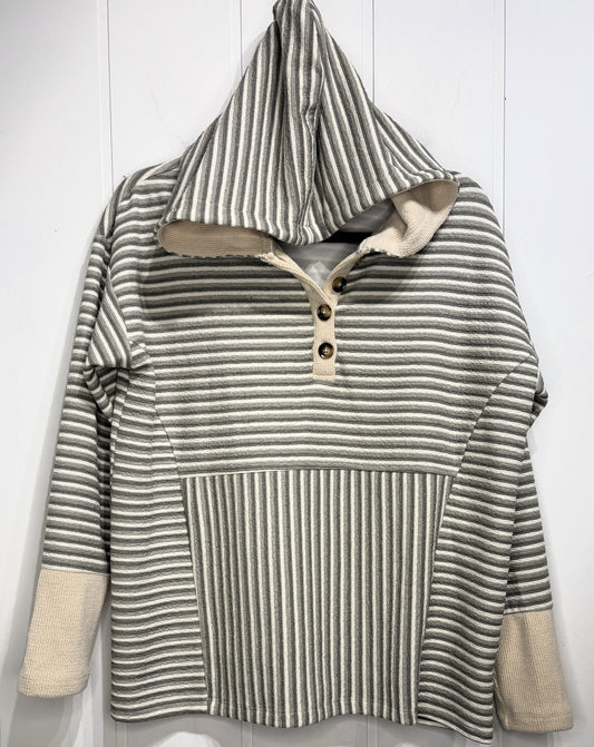 Staccato Striped Hooded Sweater