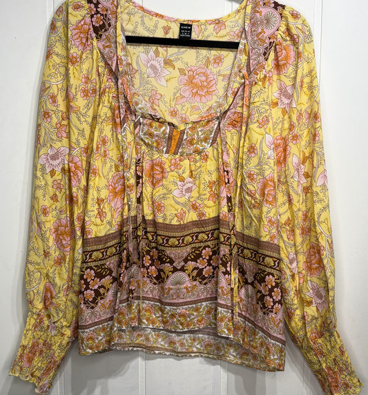 Shein Floral Paisley Blouse