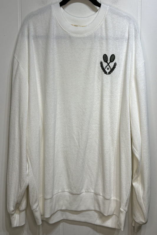 Sirens&Seashells Tennis Graphic Sweatshirt