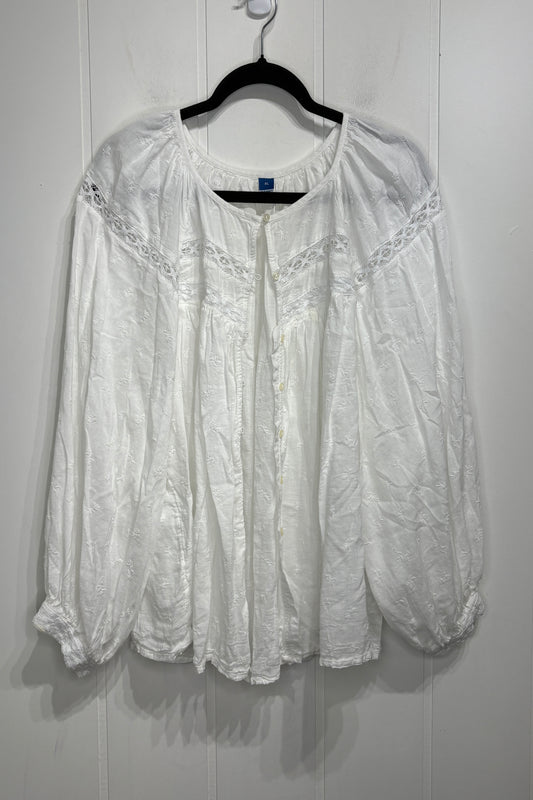 ON Embroidered Lace Blouse