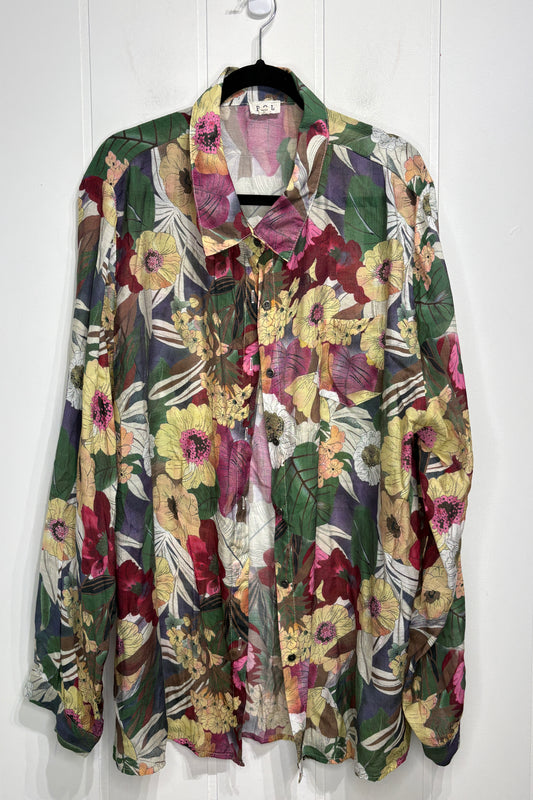 POL Floral Button Down Blouse