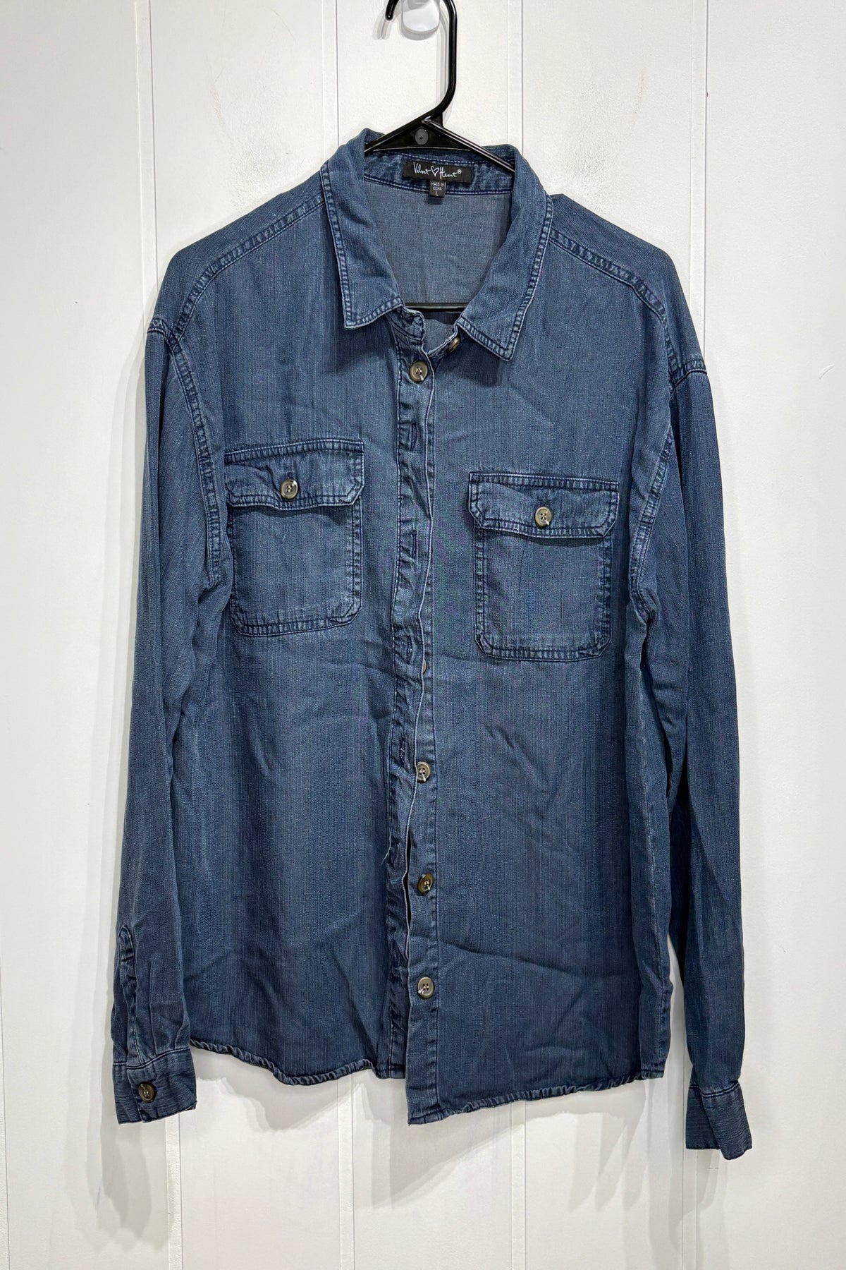 Velvet Heart Button Down Shirt