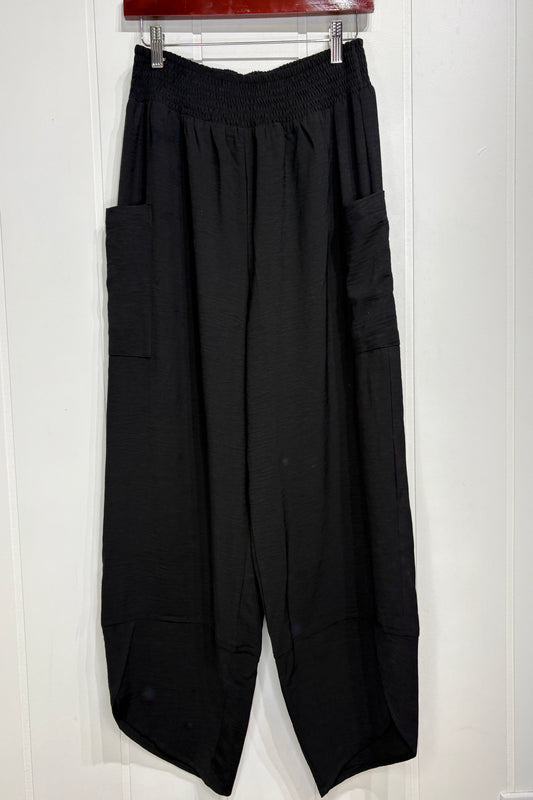 Wide Leg Elastic Pant