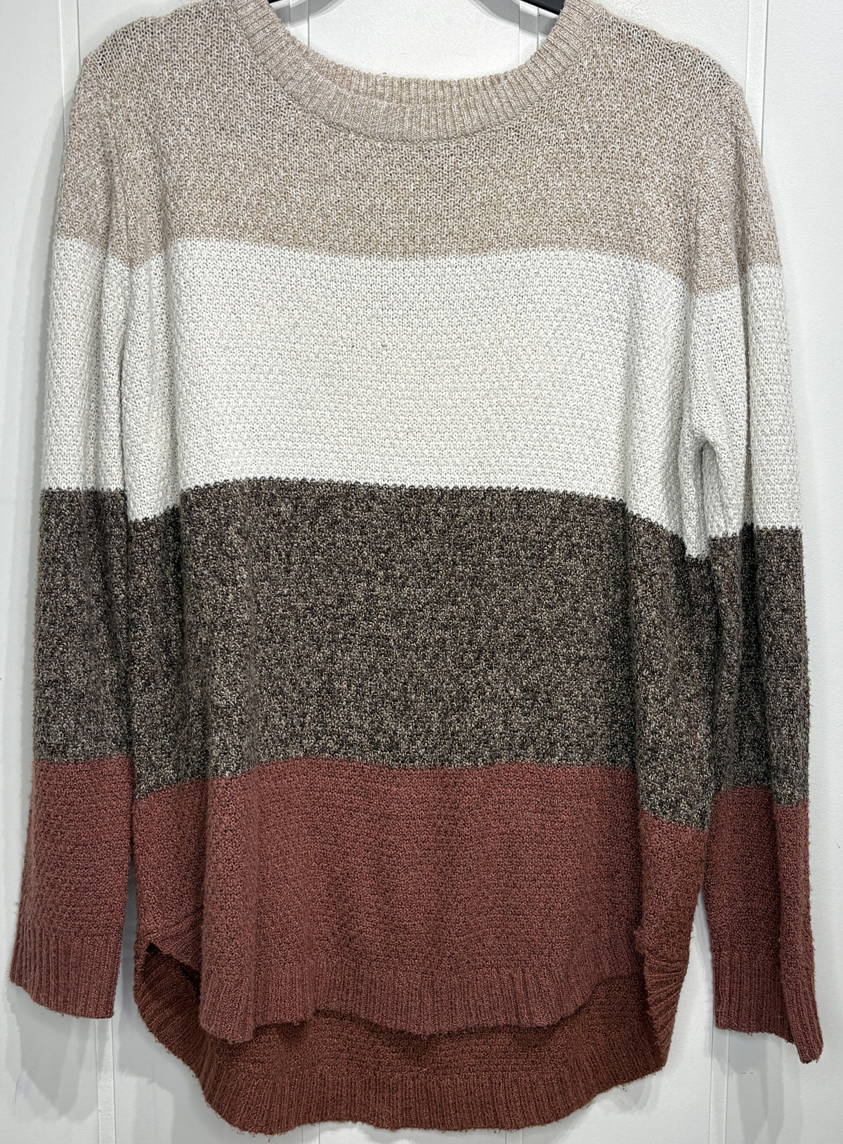 Pink Clover Colorblock Sweater