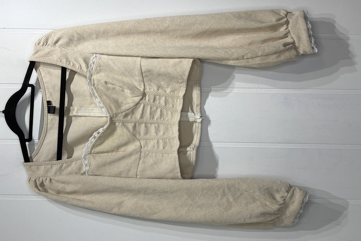 Corduroy Crop Blouse
