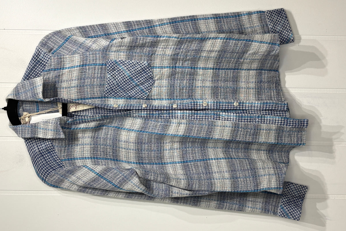 Alex Button Down Plaid Shirt