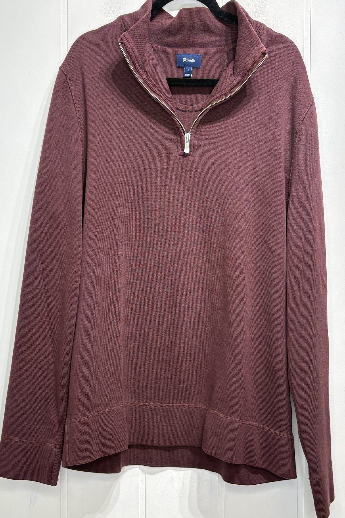 Men's Faconnable Qtr. Zip Sweater