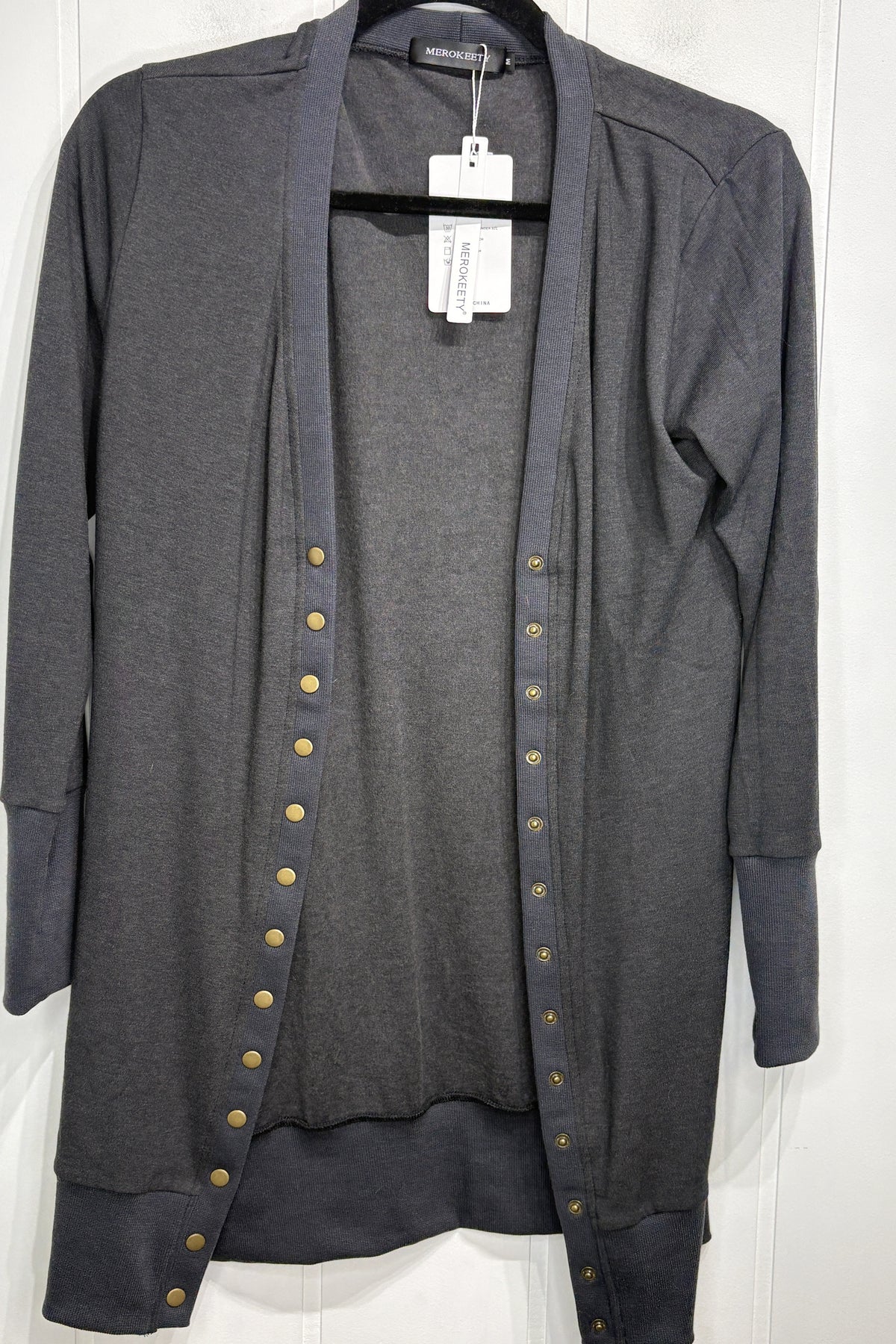 Merokeety Snap Button Cardigan