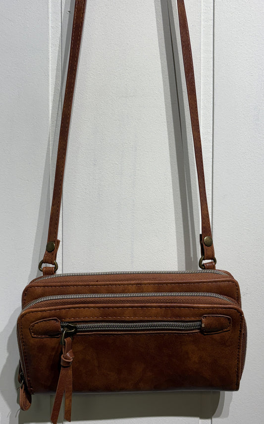 Double Zipper Crossbody Bag