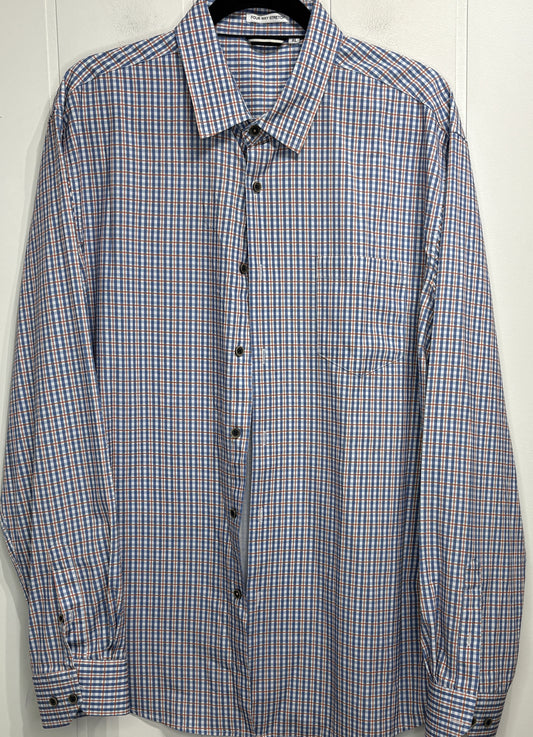 Men's 4-way Stretch Plaid Button-down