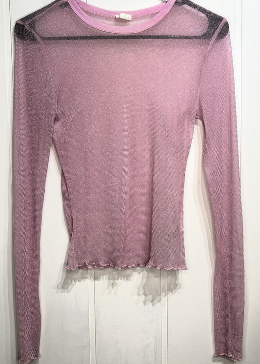Garage Shimmery Mesh Top