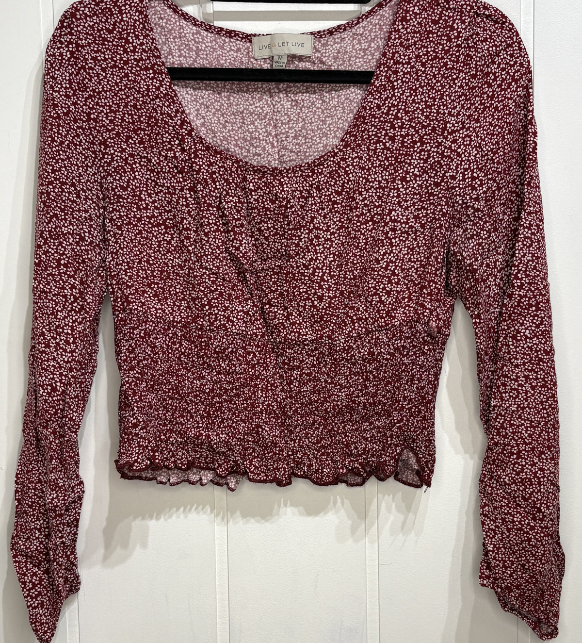 Live&LetLive Floral Crop Top