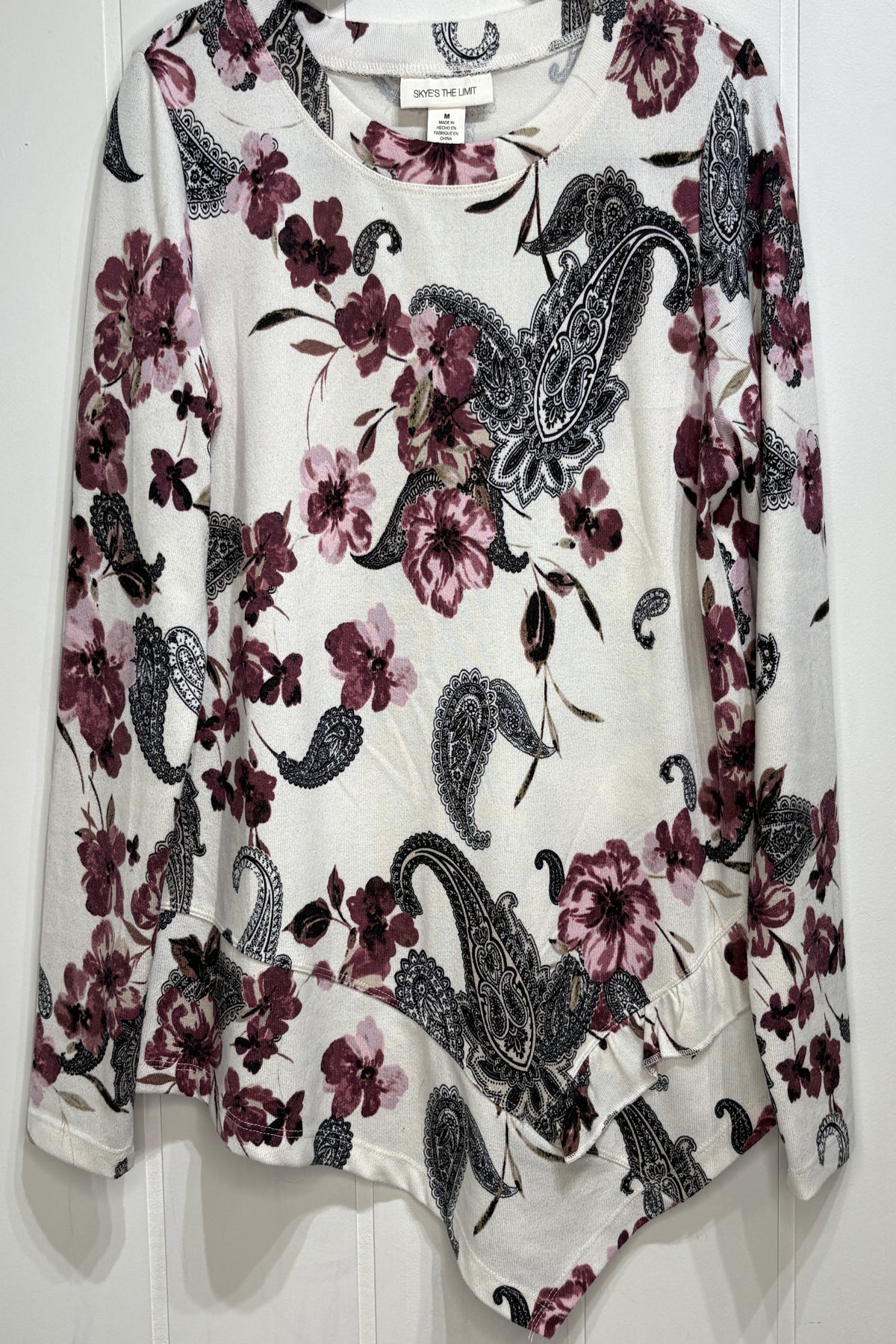 Skye'sTheLimit Flwr Ruffle Sweater