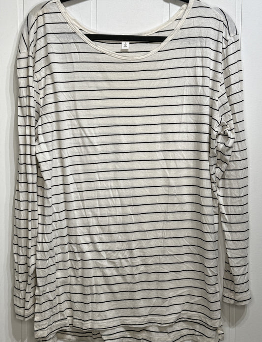 BP Tunic Striped LS Top