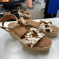 Cowprint Platform Sandal