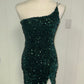 Formal Dress Sequin One Shoulder