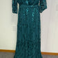 Formal Sequin Dress with Belt