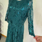 Formal Sequin Dress with Belt