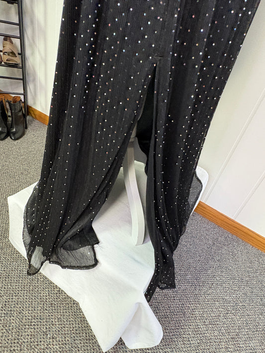Formal Sheer Sequin LS Dress