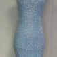 Formal Spaghetti Strap Sequin Dress